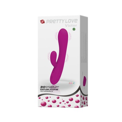 SMART PRETTY LOVE - VIBRADOR CON ESTIMULADOR CLITORIS VICTOR - D-205199 - Dona Pimenta