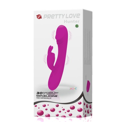 PRETTY LOVE SMART RABBIT VIBRATOR HUNTER 30 VELOCIDADES - D-205202 - Dona Pimenta