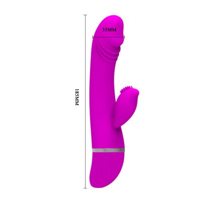 PRETTY LOVE FLIRTATION - VIBRADOR CON RABBIT DAVID - D-207058 - Dona Pimenta