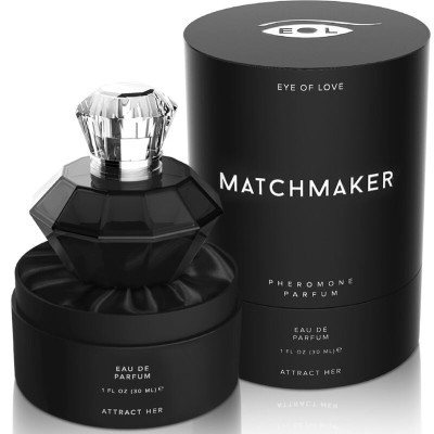 EYE OF LOVE - MATCHMAKER BLACK DIAMOND PHEROMONE PERFUME ATTRACT HER 30 ML - D-234987 - Dona Pimenta