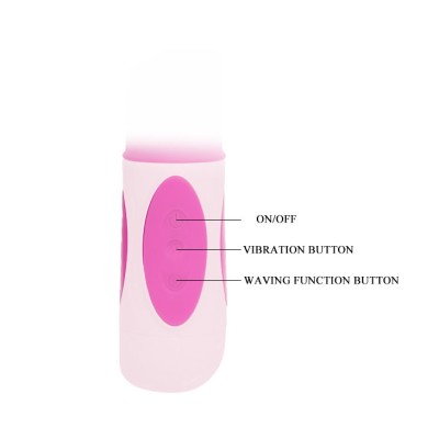 BAILE PRETTY BUNNY TRIPLE VIBRADOR ROTADOR - D-207065 - Dona Pimenta