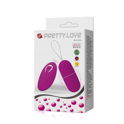 PRETTY LOVE HUEVO VIBRADOR ARVIN CONTROL REMOTO 12V - D-208185 - Dona Pimenta