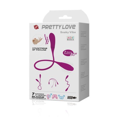 PRETTY LOVE SMART - SNAKY VIBE VIBRATOR 7V + 3 TICKLING - D-208375 - Dona Pimenta