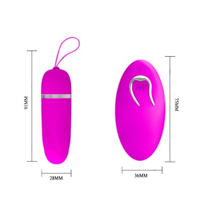 HUEVO VIBRADOR DEBBY CON MANDO PRETTY LOVE - D-210491 - Dona Pimenta