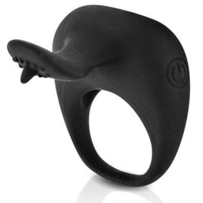 ANILLO VIBRADOR THIMBLE PRETTY LOVE - NEGRO - D-210492 - Dona Pimenta