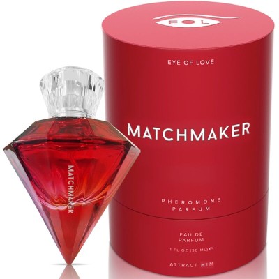 EYE OF LOVE - PERFUME DE FEROMÔNIO DE DIAMANTE VERMELHO MATCHMAKER ATTRACT HIM 30 ML - D-234989 - Dona Pimenta