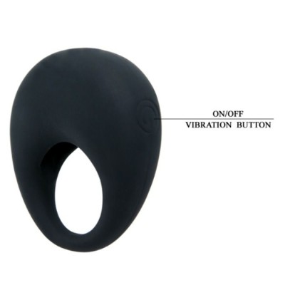 ANILLO VIBRADOR TRAP DE PRETTY LOVE - NEGRO - D-210494 - Dona Pimenta