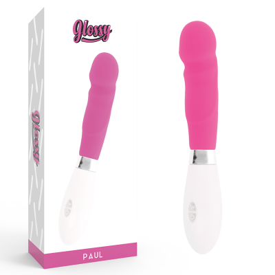 GLOSSY PAUL VIBRADOR ROSA - D-211110 - Dona Pimenta