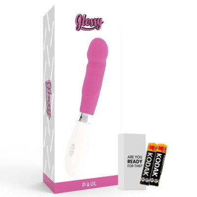 GLOSSY PAUL VIBRADOR ROSA - D-211110 - Dona Pimenta