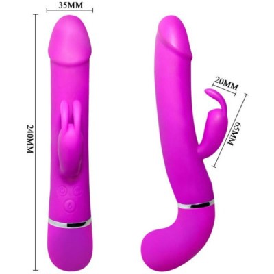 PRETTY LOVE VIBRADOR HENRY CON 12 MODOS DE VIBRACION Y FUNCION SQUIRT - D-211700 - Dona Pimenta