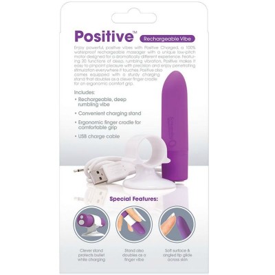 GRITANDO O MASSAGER RECARREGÁVEL - POSITIVO.- ROXO - D-212515 - Dona Pimenta