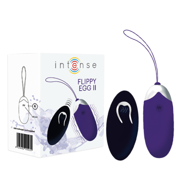 INTENSE FLIPPY II VIBRANTE OVO COM CONTROLE REMOTO ROXO - D-212762 - Dona Pimenta