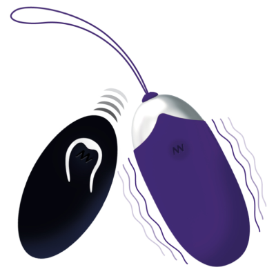 INTENSE FLIPPY II VIBRANTE OVO COM CONTROLE REMOTO ROXO - D-212762 - Dona Pimenta