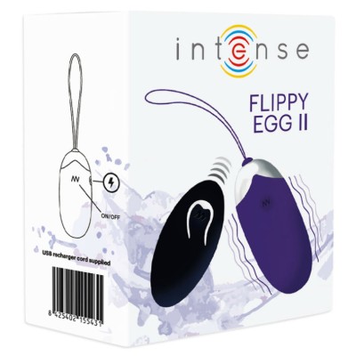 INTENSE FLIPPY II VIBRANTE OVO COM CONTROLE REMOTO ROXO - D-212762 - Dona Pimenta