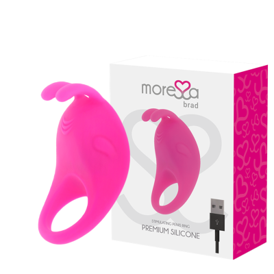 MORESSA BRAD PREMIUM SILICONE RECARREGÁVEL ROSA - D-213226 - Dona Pimenta