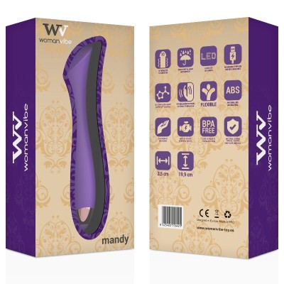 WOMANVIBE - MANDY "K" POINT SILICONE VIBRADOR RECARREGÁVEL - D-213869 - Dona Pimenta