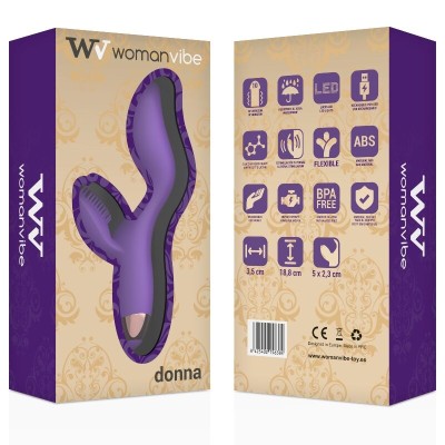 WOMANVIBE - DONNA VIBRADOR DE SILICONE RECARREGÁVEL - D-213871 - Dona Pimenta