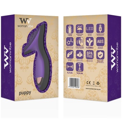 WOMANVIBE - SILICONE RECARREGÁVEL DE ESTIMULADOR DE CACHORRO - D-213873 - Dona Pimenta