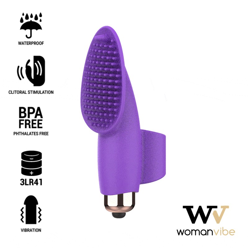 WOMANVIBE - DEDO ESTIMULADOR DE SILICONE AISHA - D-213874 - Dona Pimenta