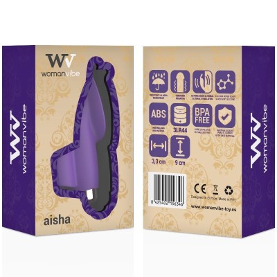 WOMANVIBE - DEDO ESTIMULADOR DE SILICONE AISHA - D-213874 - Dona Pimenta