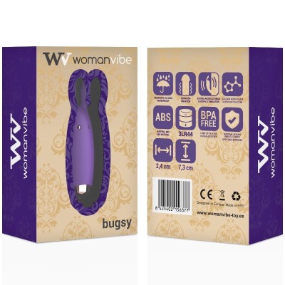 WOMANVIBE - ESTIMULADOR DE SILICONE BUGSY - D-213875 - Dona Pimenta