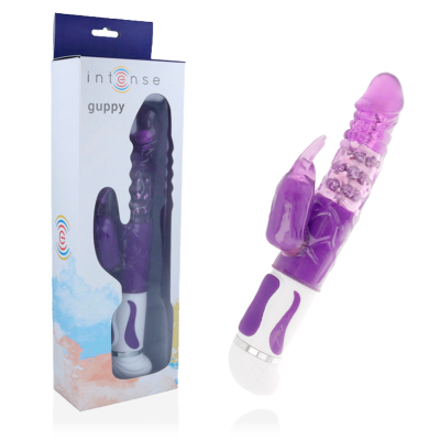 INTENSO GUPPY VIBRATOR RABBIT ROXO - D-215139 - Dona Pimenta