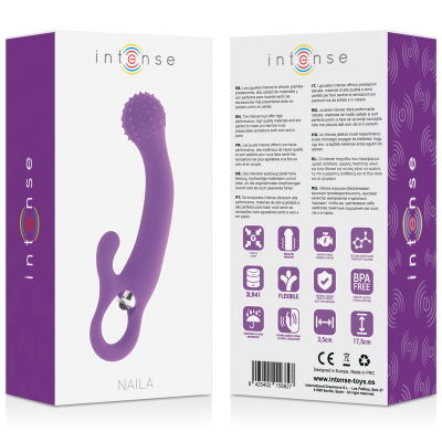 INTENSO NAILA VIBRANDO SILICONE ROXO - D-216064 - Dona Pimenta