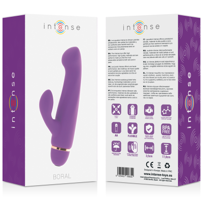 BORAL INTENSO 20 VELOCIDADES SILICONE ROXO - D-216072 - Dona Pimenta