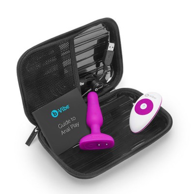 B-VIBE NOVICE CONTROL REMOTO ANAL PLUG FUCHSIA - D-217113 - Dona Pimenta