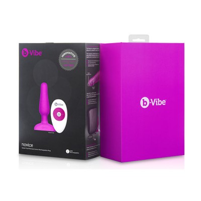 B-VIBE NOVICE CONTROL REMOTO ANAL PLUG FUCHSIA - D-217113 - Dona Pimenta