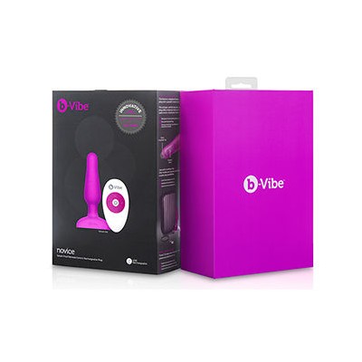 B-VIBE NOVICE CONTROL REMOTO ANAL PLUG FUCHSIA - D-217113 - Dona Pimenta