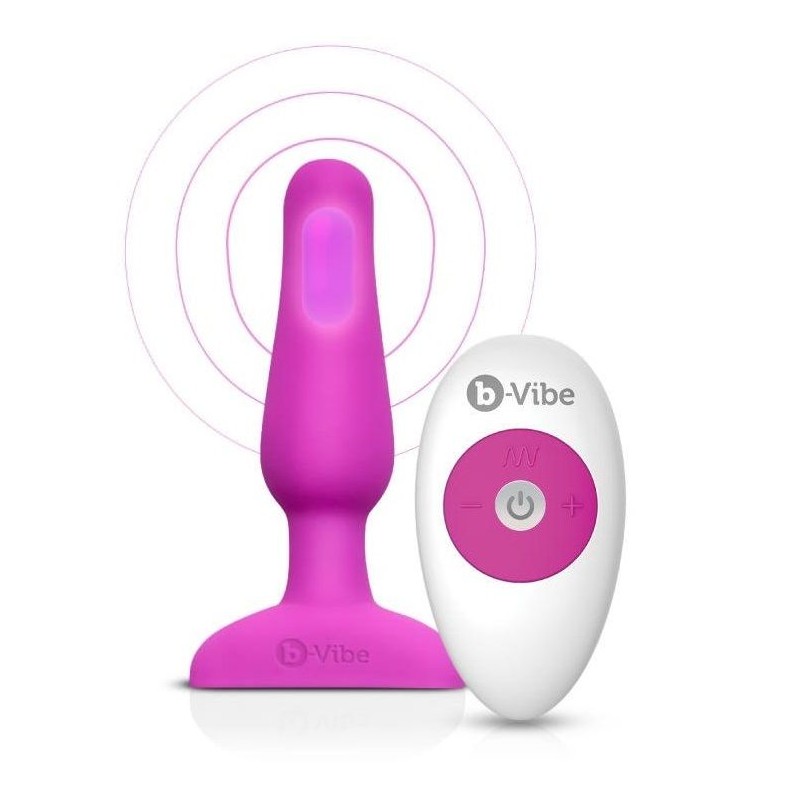 B-VIBE NOVICE CONTROL REMOTO ANAL PLUG FUCHSIA - D-217113 - Dona Pimenta