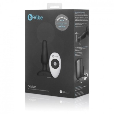 B-VIBE NOVICE CONTROL REMOTO ANAL PLUG NEGRO - D-217114 - Dona Pimenta