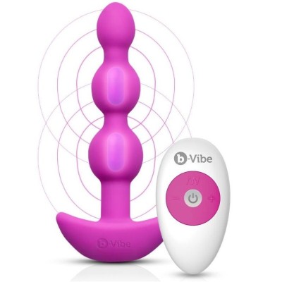 B-VIBE -TRIPLET ANAL CONTROL REMOTO BEADS ROSA - D-217116 - Dona Pimenta