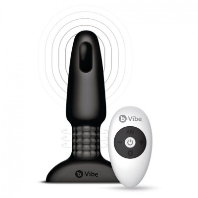 B-VIBE RIMMING CONTROL REMOTO ANAL PLUG 2 NEGRO - D-217118 - Dona Pimenta