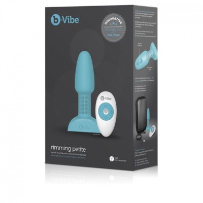 B-VIBE RIMMING CONTROL REMOTO ANAL PLUG  PETITE  TEAL - D-217119 - Dona Pimenta