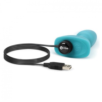 B-VIBE RIMMING CONTROL REMOTO ANAL PLUG  PETITE  TEAL - D-217119 - Dona Pimenta