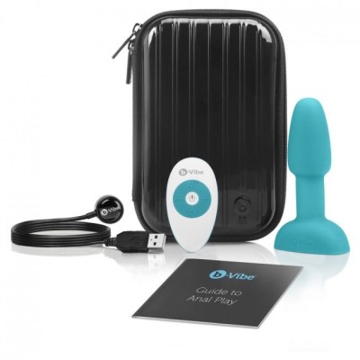 B-VIBE RIMMING CONTROL REMOTO ANAL PLUG  PETITE  TEAL - D-217119 - Dona Pimenta