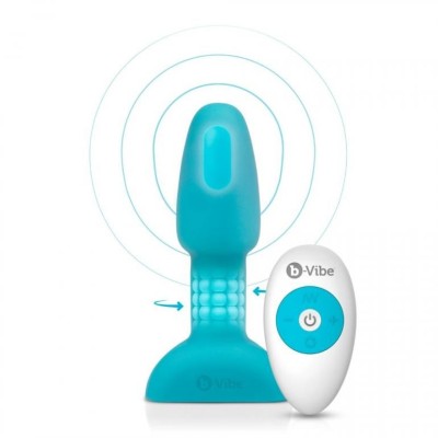 B-VIBE RIMMING CONTROL REMOTO ANAL PLUG  PETITE  TEAL - D-217119 - Dona Pimenta