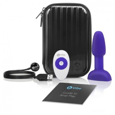 B-VIBE RIMMING CONTROL REMOTO ANAL PLUG  PETITE  LILA - D-217120 - Dona Pimenta