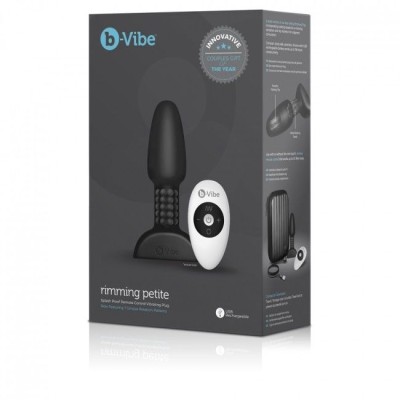 B-VIBE RIMMING CONTROL REMOTO ANAL PLUG  PETITE  NEGRO - D-217121 - Dona Pimenta