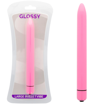 GLOSSY SLIM VIBRADOR ROSA INTENSO - D-218355 - Dona Pimenta