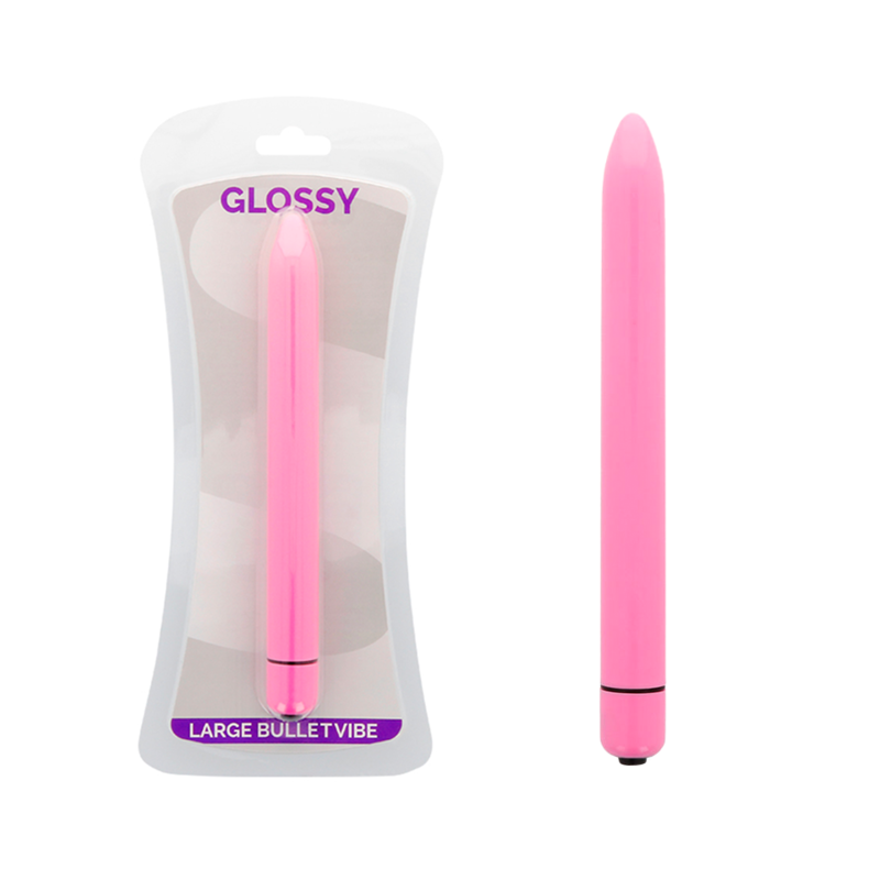 GLOSSY SLIM VIBRADOR ROSA INTENSO - D-218355 - Dona Pimenta