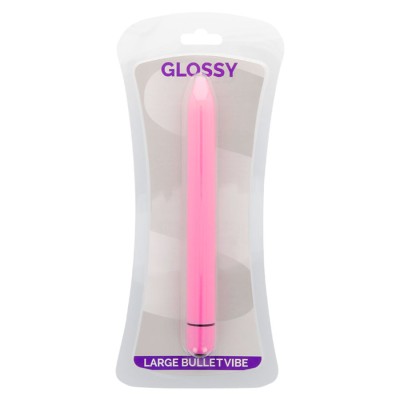 GLOSSY SLIM VIBRADOR ROSA INTENSO - D-218355 - Dona Pimenta