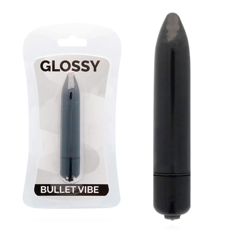 GLOSSY THIN VIBRADOR NEGRO - D-218357 - Dona Pimenta