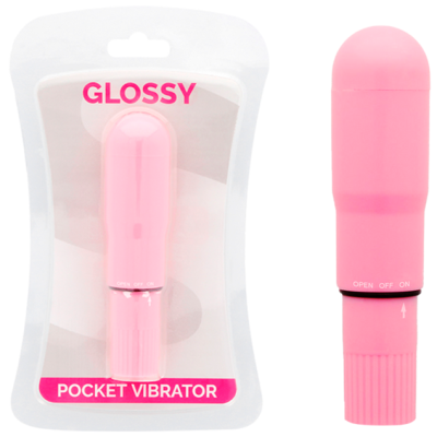 GLOSSY POCKET VIBRADOR ROSA - D-218362 - Dona Pimenta