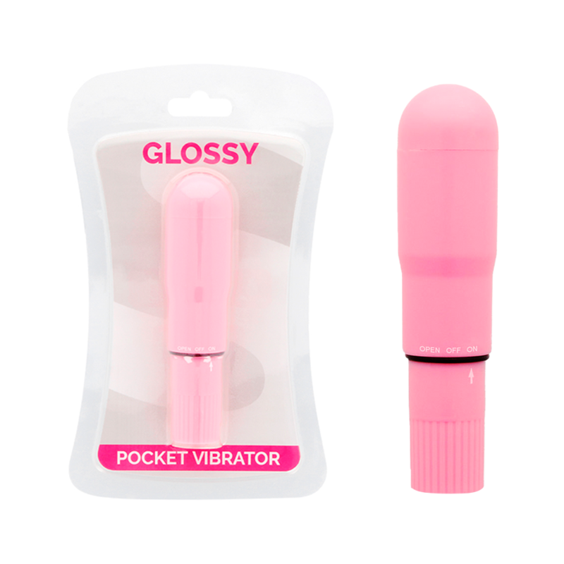 GLOSSY POCKET VIBRADOR ROSA - D-218362 - Dona Pimenta