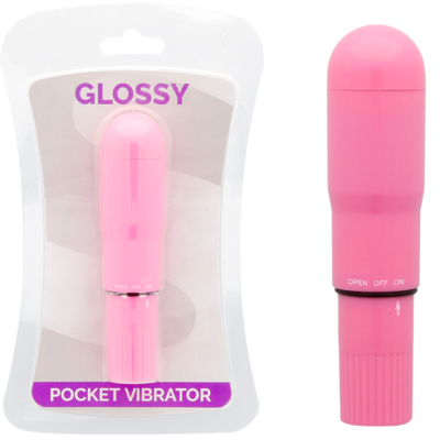 GLOSSY POCKET VIBRADOR ROSA INTENSO - D-218364 - Dona Pimenta