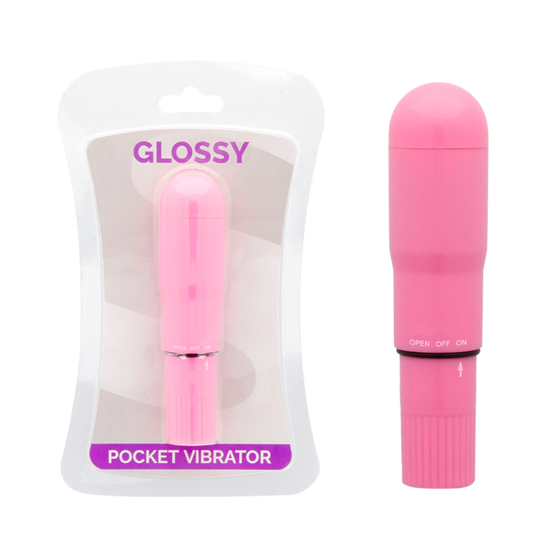 GLOSSY POCKET VIBRADOR ROSA INTENSO - D-218364 - Dona Pimenta