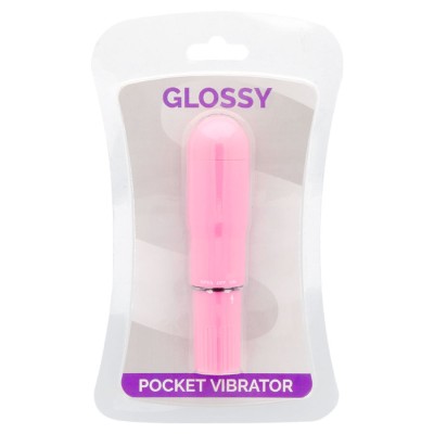 GLOSSY POCKET VIBRADOR ROSA INTENSO - D-218364 - Dona Pimenta